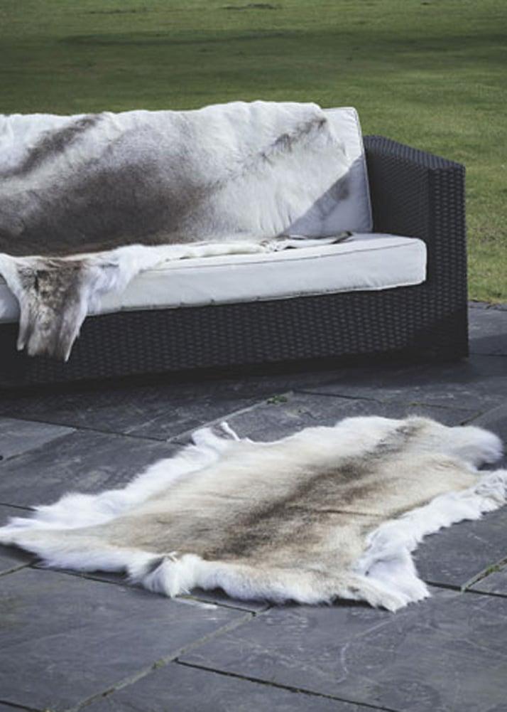 lambland Medium Reindeer Hide in Light Natural Shades