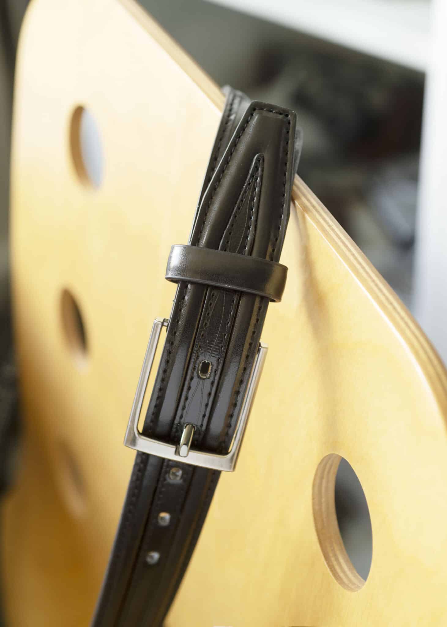 lambland Men’s 35mm Center Patterned Stylish Leather Belt