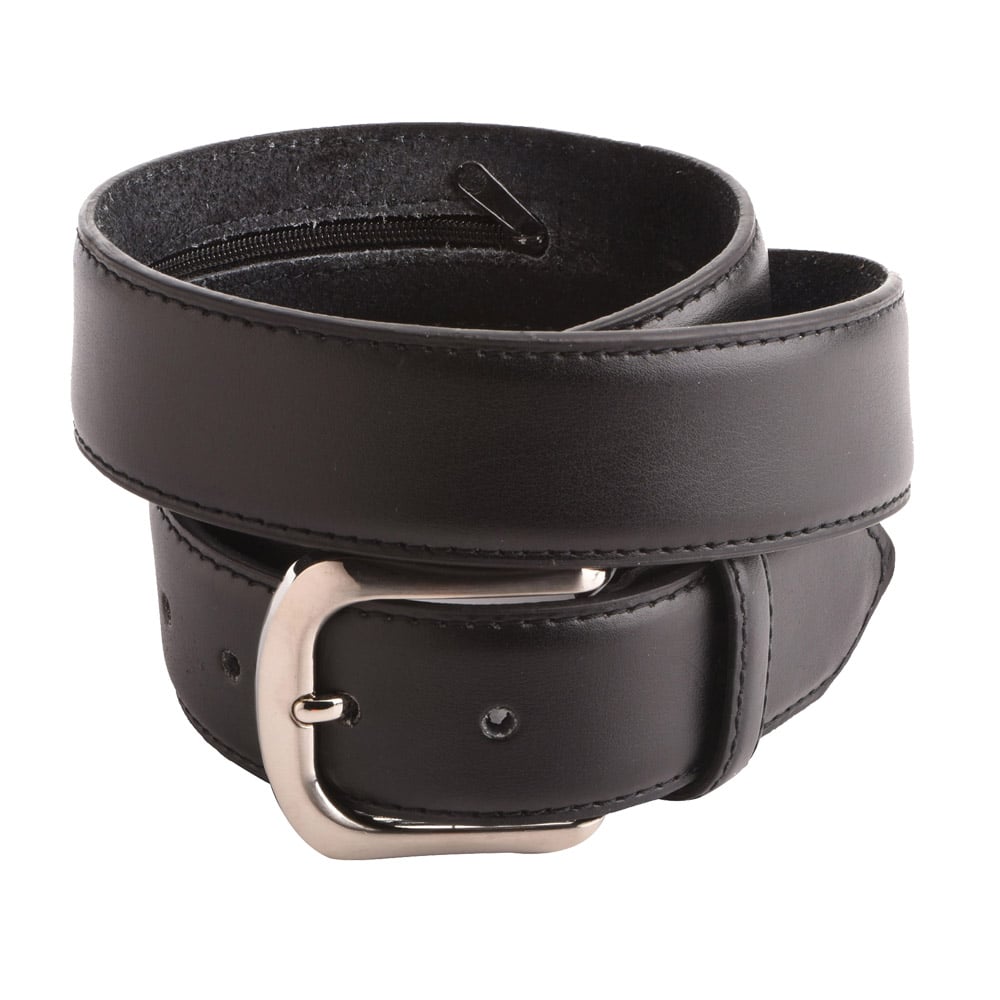 Lambland Men’s 40mm Leather Backed Belt With Hidden Zip
