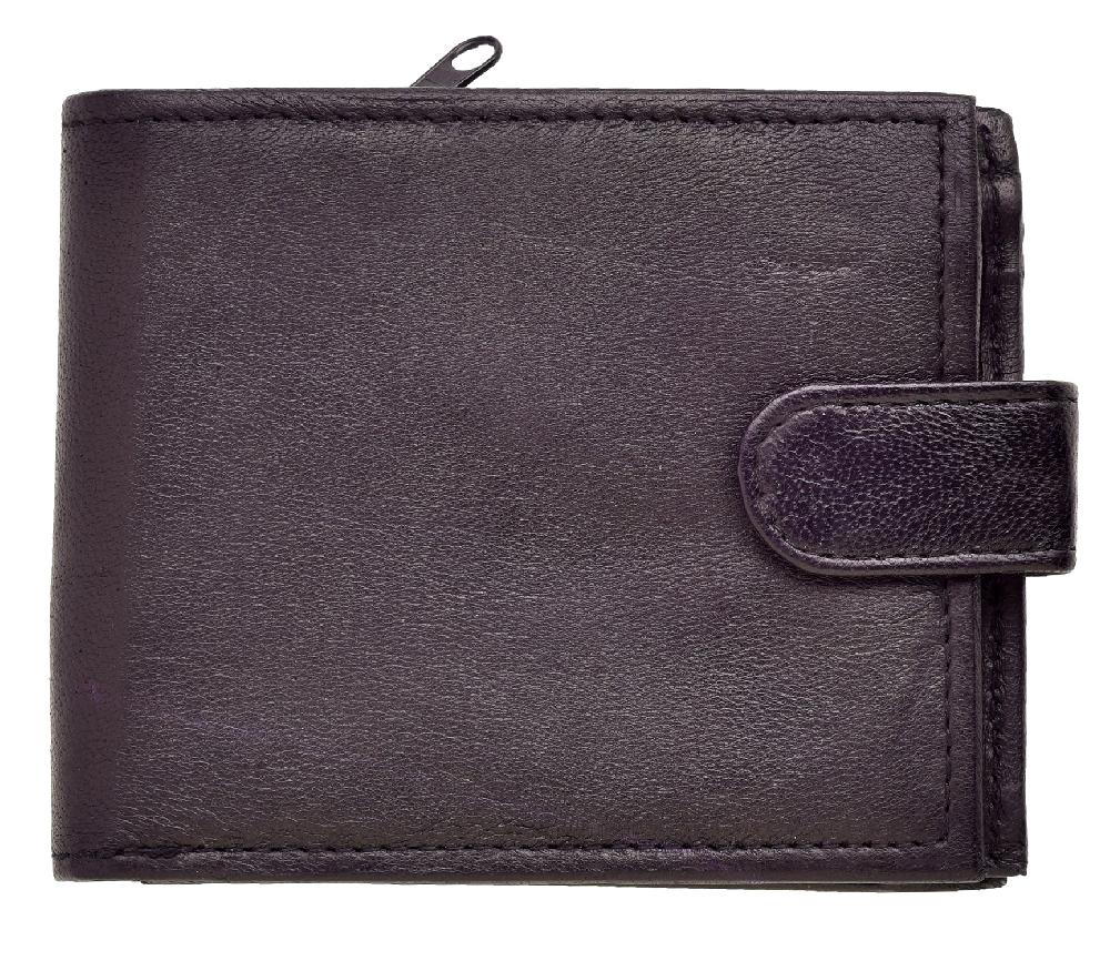 Lambland Nappa Leather Wallet With Zipped Coin Section