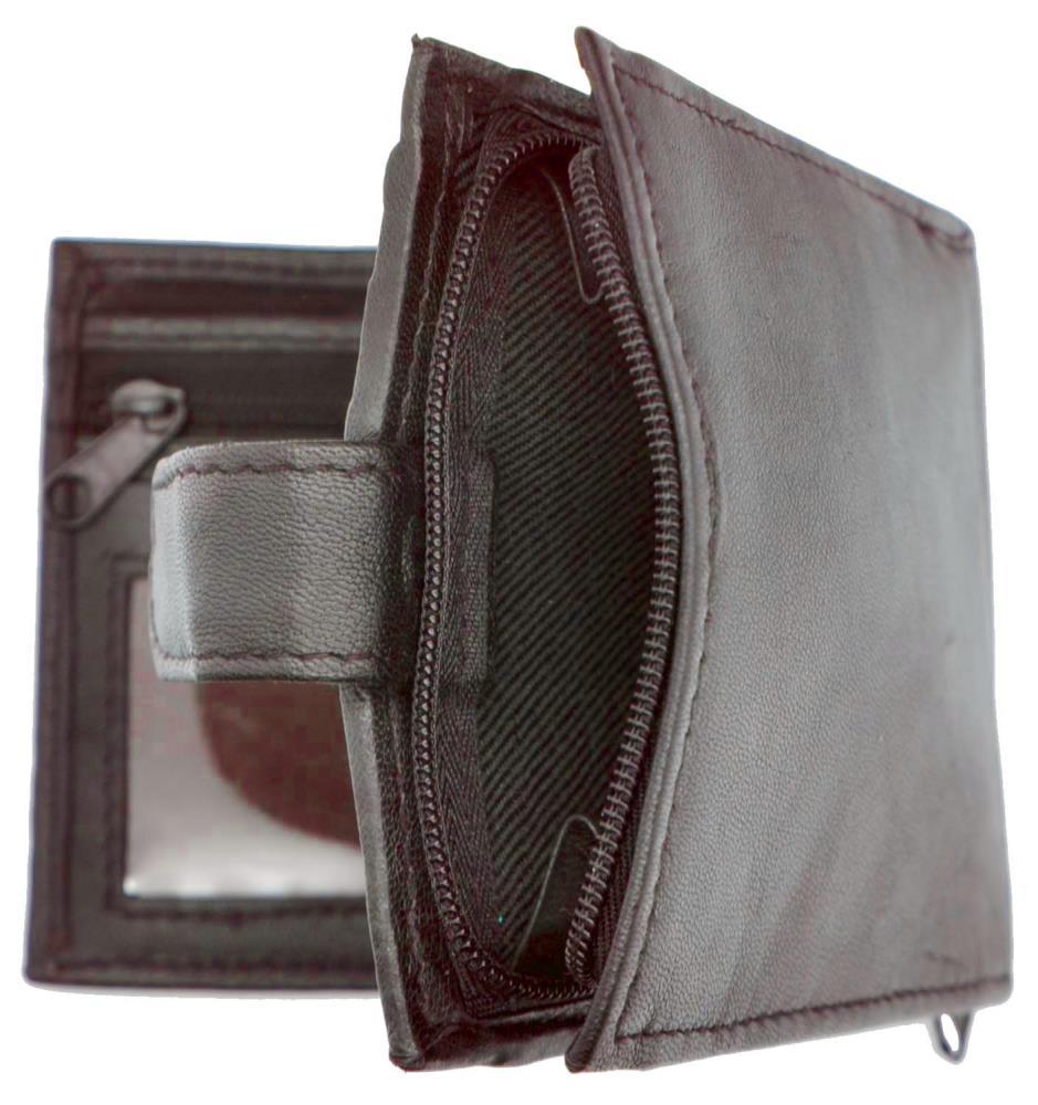 Lambland Nappa Leather Wallet With Zipped Coin Section
