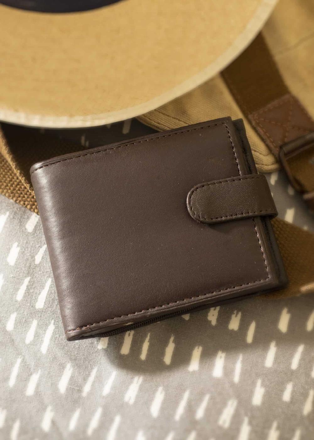 lambland Nappa Leather Wallet with Zipped Coin Section