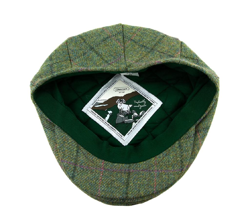 Lambland Norber Yorkshire Wool Tweed Cotton Lined Flat Cap