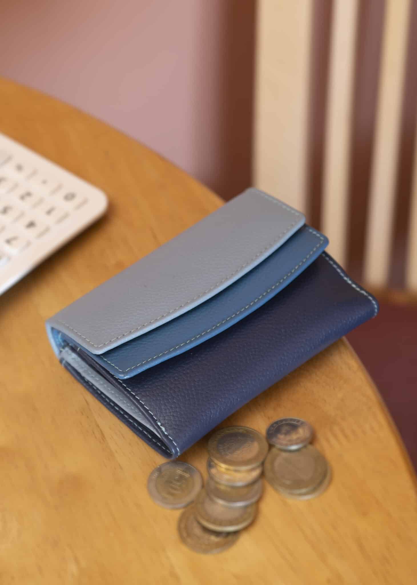 lambland Premium Leather Double Fold Multi Colour Wallet