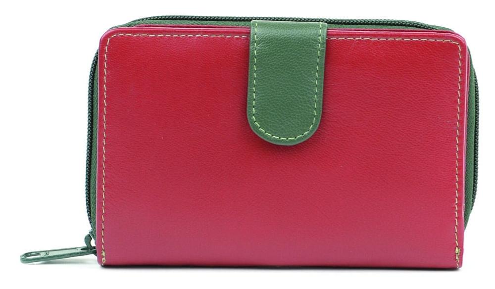 Lambland Premium Leather Zipped Multi Colour Wallet