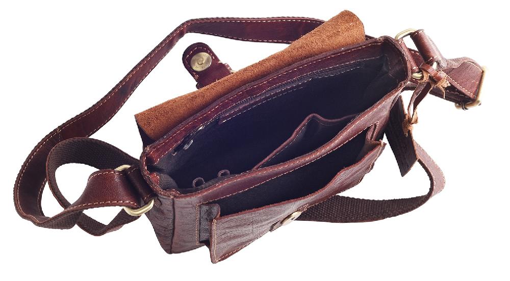 Lambland Rowallan Small Vintage Leather Flap Over Bag