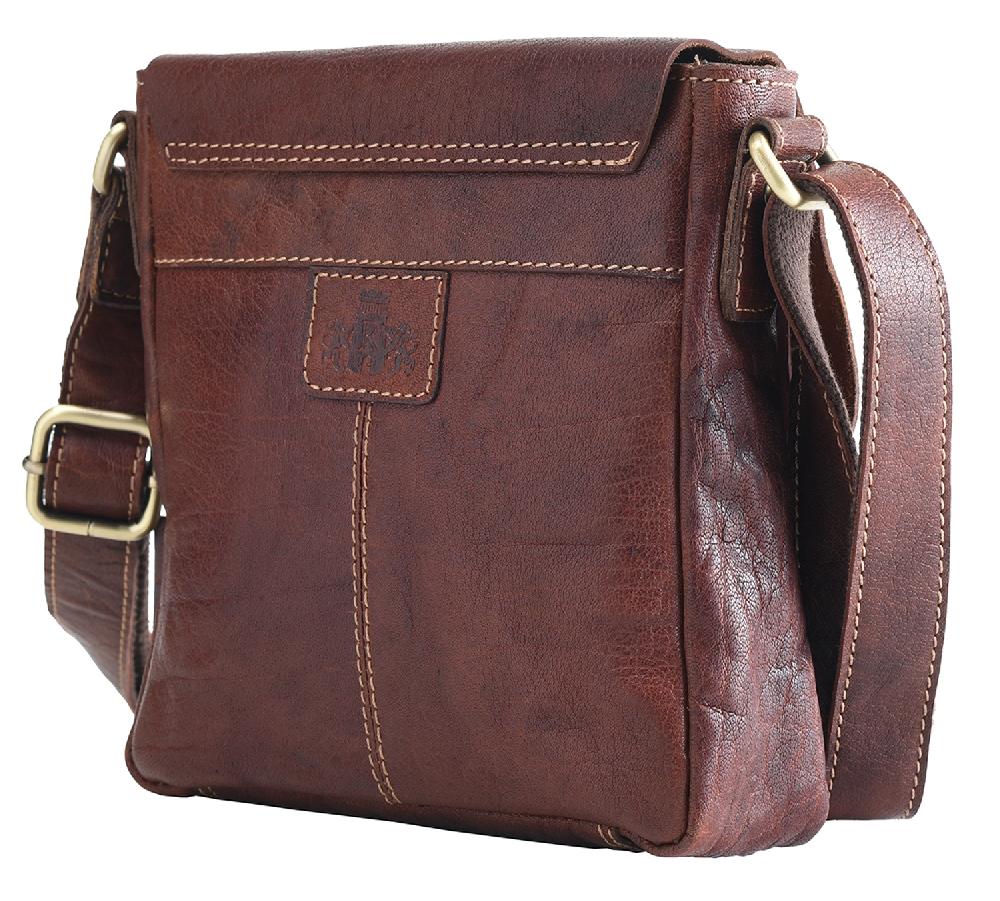 Lambland Rowallan Small Vintage Leather Flap Over Bag