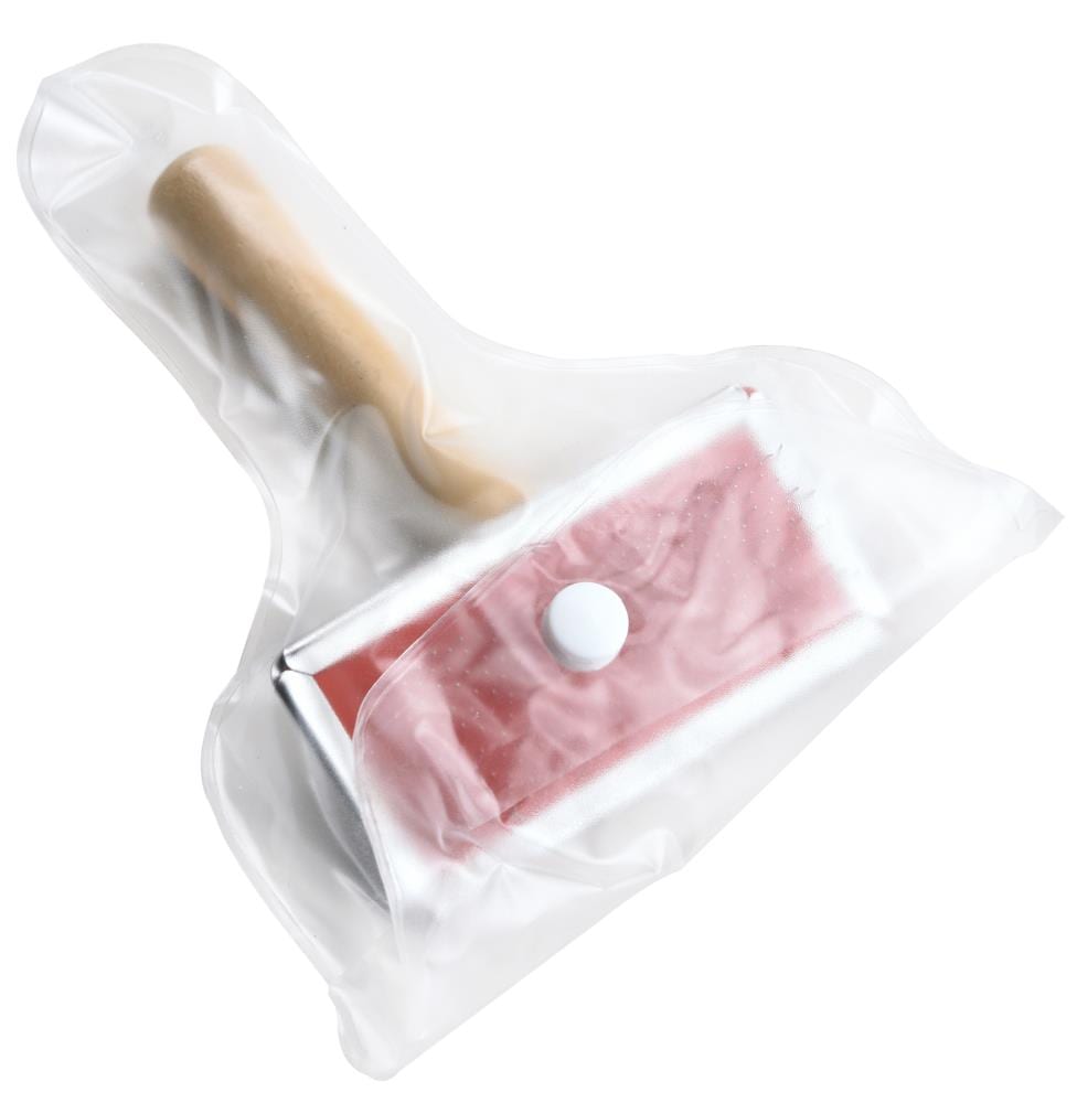 Lambland Sheepskin Rug Slicker Brush With Wooden Handle