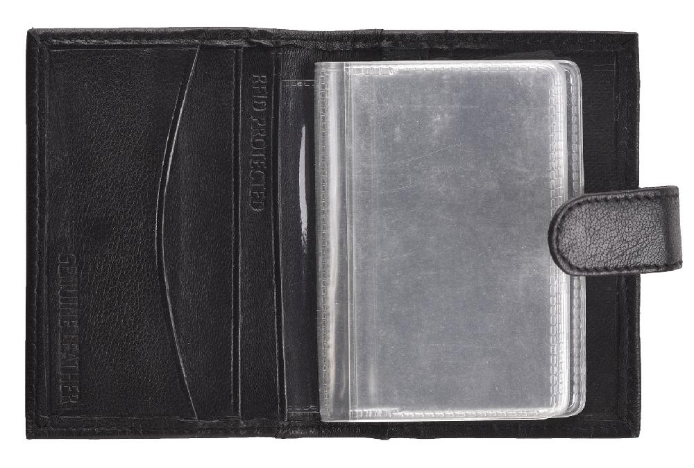 Lambland Soft Leather Card Holder With Plastic Sleeves