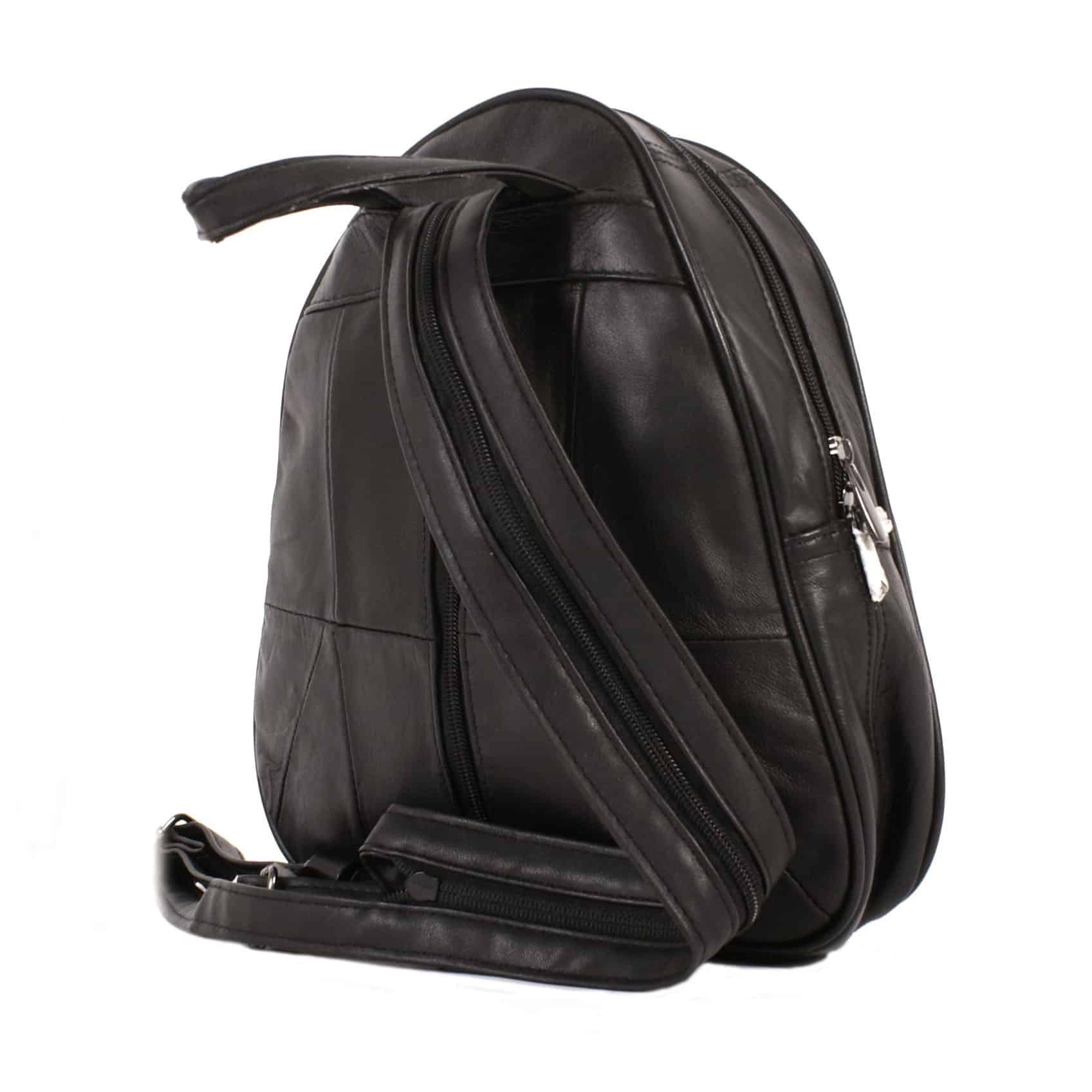 Lambland Soft Nappa Leather Backpack With Security Pocket
