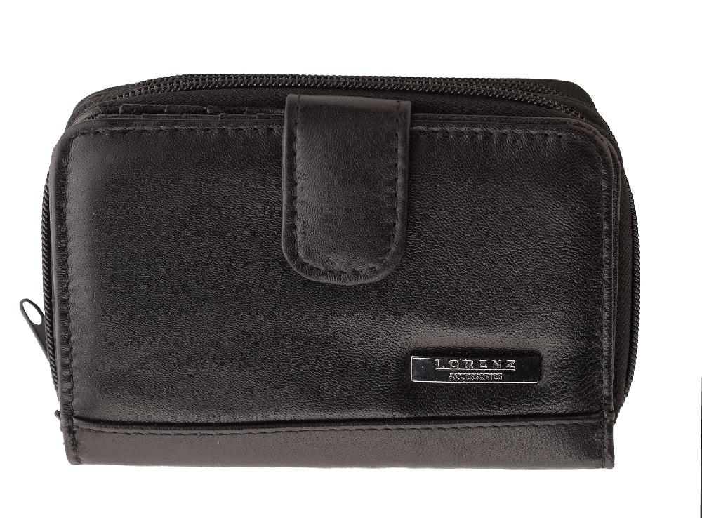 Lambland Soft Nappa Leather Double Zip Round Wallet