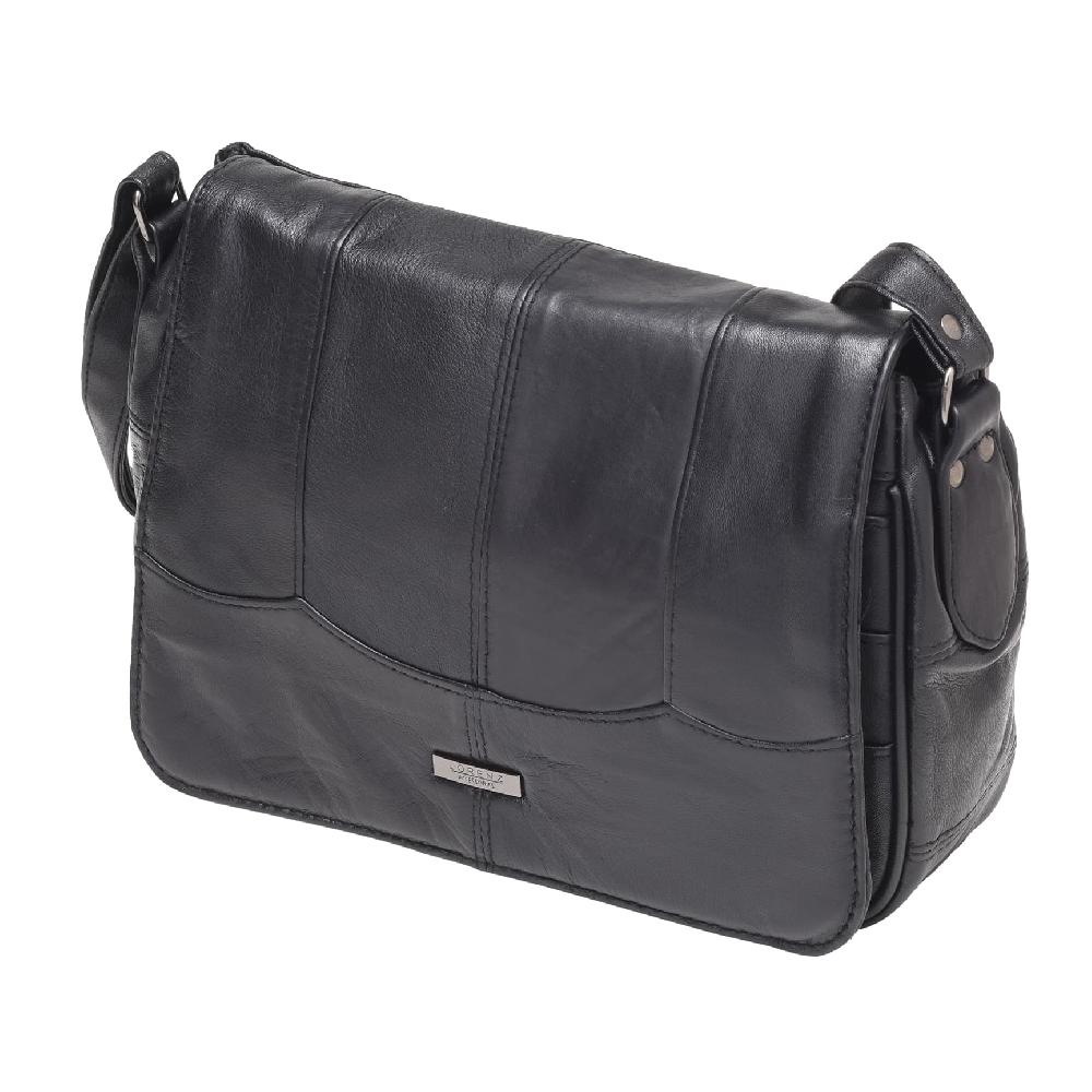 Lambland Soft Nappa Leather Flap Over Organiser Bag