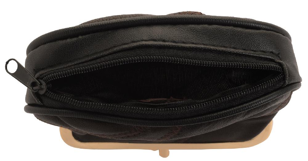 Lambland Super Soft Patchwork Leather Dual Opening Pouch