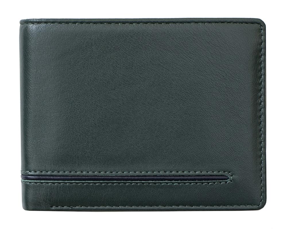 Lambland Two Tone Luxury Leather Practical Bi-Fold Organiser Wallet