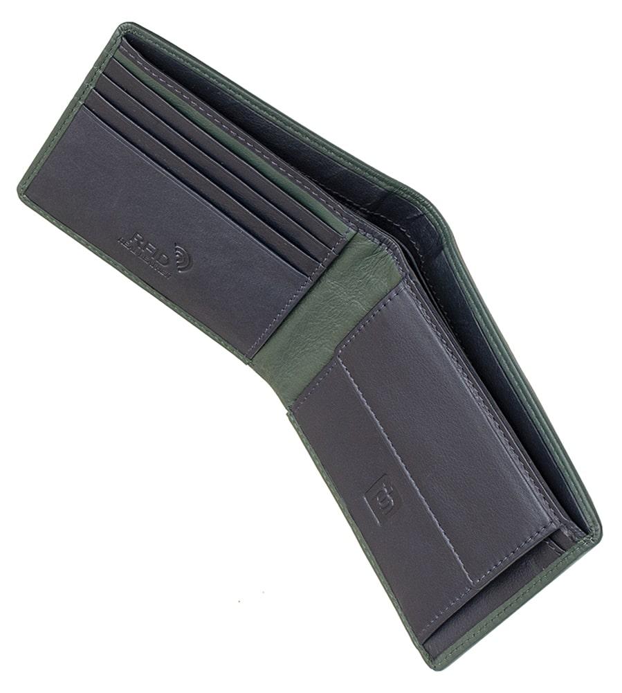 Lambland Two Tone Luxury Leather Practical Bi-Fold Organiser Wallet