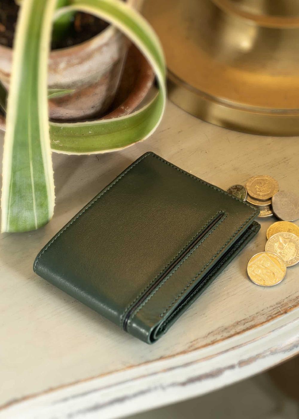 lambland Two Tone Luxury Leather Practical Bi-Fold Organiser Wallet