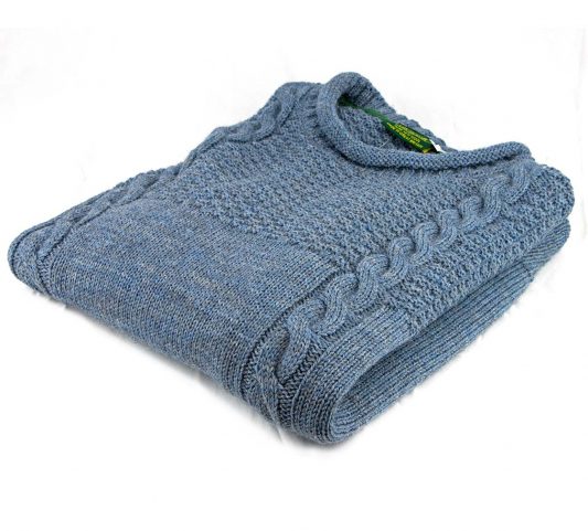 Lambland Unisex British Wool Tarbert Fishing Jumper