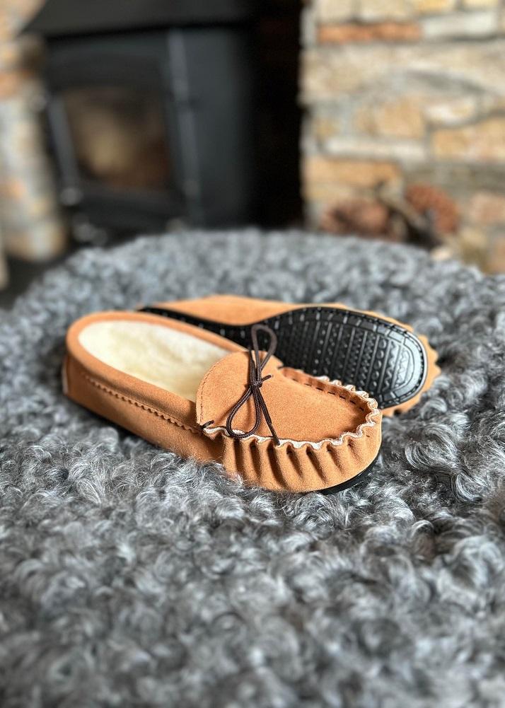 lambland Whiskey – British Suede & Wool Moccasins – Limited Edition