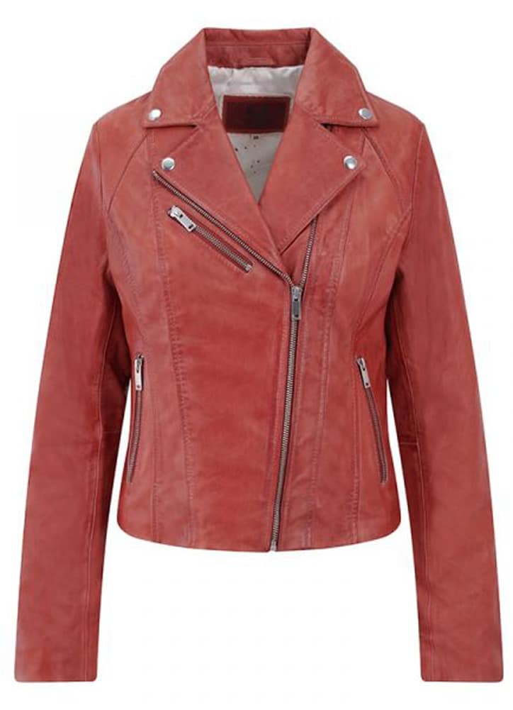 Lambland Women’s Premium Leather Biker Style Jacket