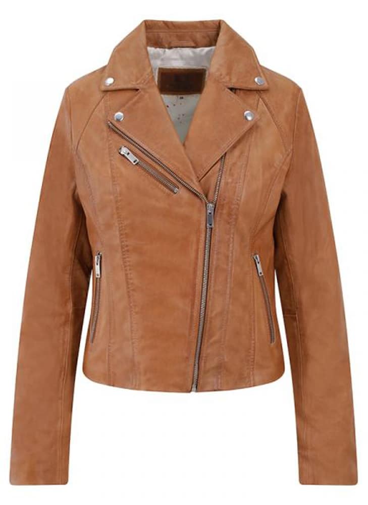 Lambland Women’s Premium Leather Biker Style Jacket