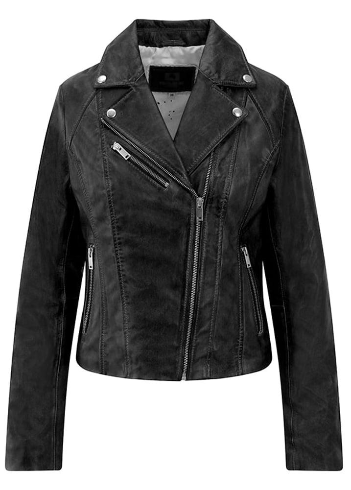 Lambland Women’s Premium Leather Biker Style Jacket