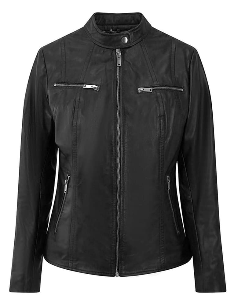 Lambland Women’s Premium Leather Classic Style Jacket