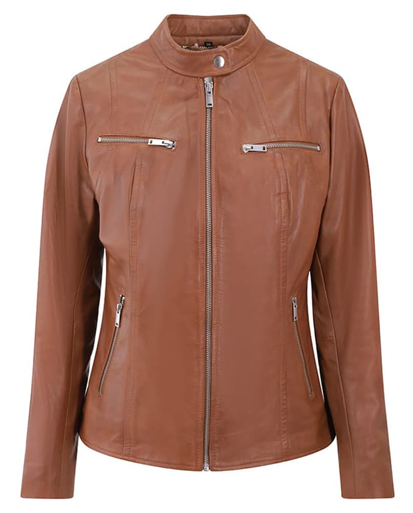 Lambland Women’s Premium Leather Classic Style Jacket