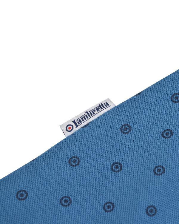 Lambretta Big & Tall Target AOP Premium Polo Dark Blue/Navy