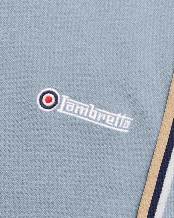 Lambretta Big & Tall Triple Tipped Polo Dusky Blue/White/Navy/Cream
