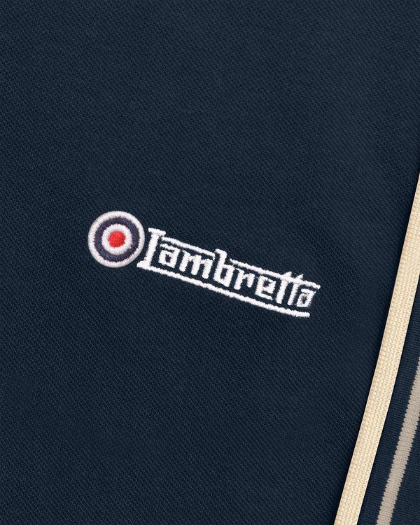 Lambretta Big & Tall Twin Tipped Polo Navy/Cinder/Cream