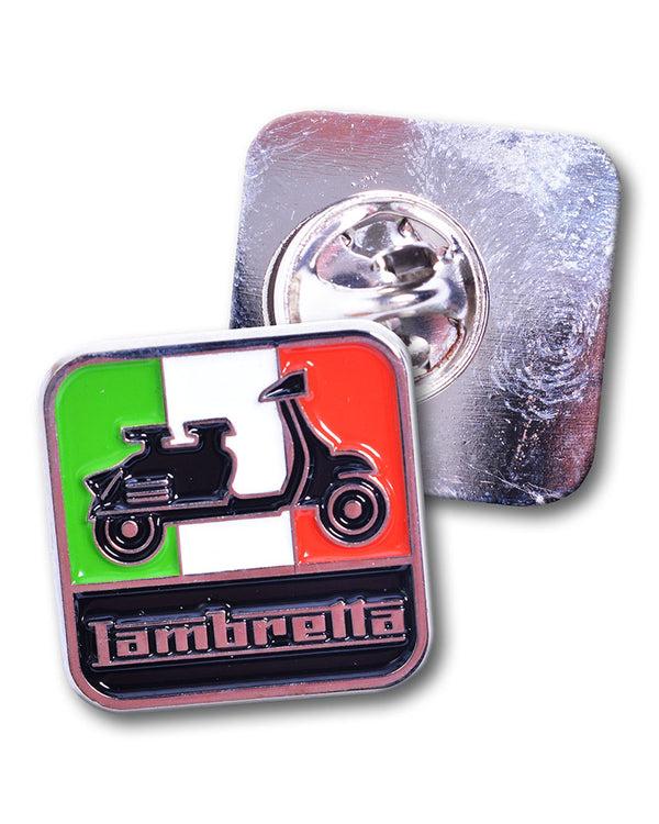 Lambretta Italian Scooter Pin Badge Green/White/Red