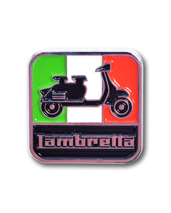 lambretta Italian Scooter Pin Badge Green/White/Red