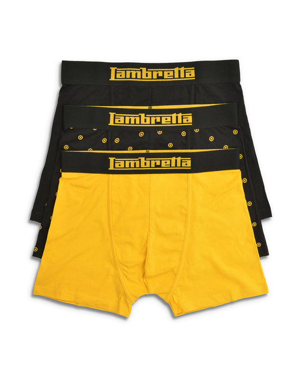 lambretta 3 Pack Target Boxer Black/Gold