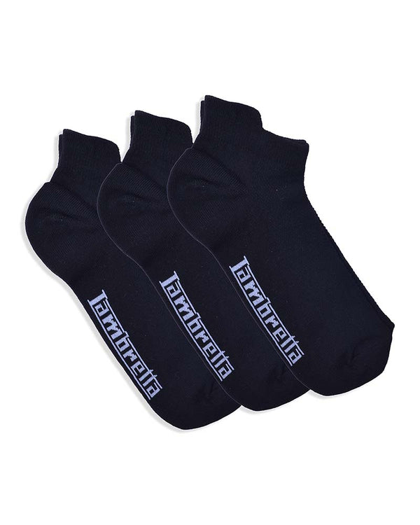 lambretta 3 Pack Trainer Sock Black