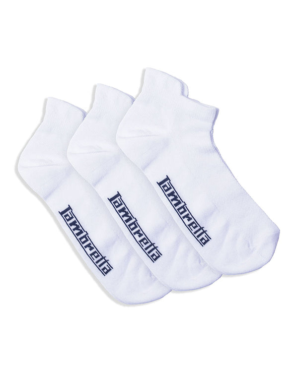 lambretta 3 Pack Trainer Sock White