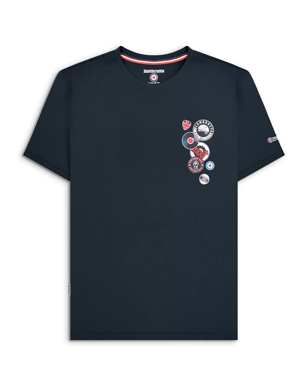 lambretta Badges Tee Navy