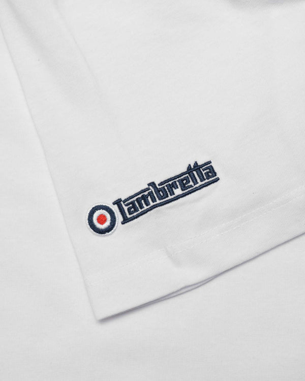Lambretta Badges Tee White