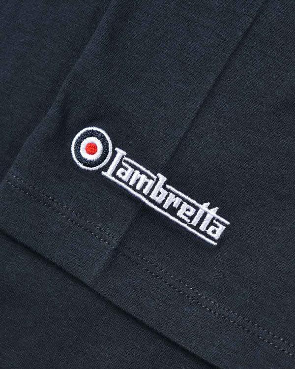 Lambretta Big & Tall Fade Racing Stripe Tee Navy