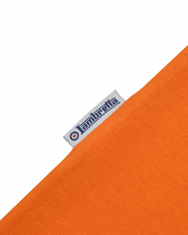 Lambretta Big & Tall Fade Racing Stripe Tee Orange
