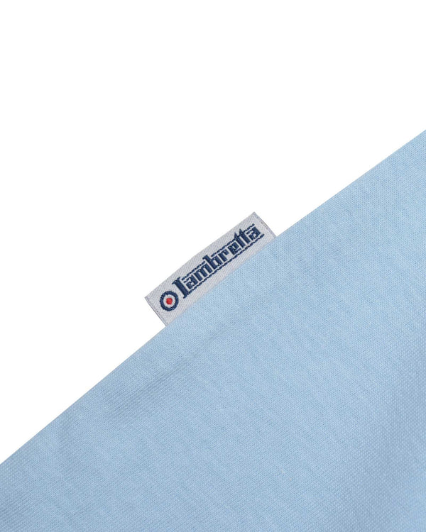 Lambretta Big & Tall Fade Racing Stripe Tee Sky