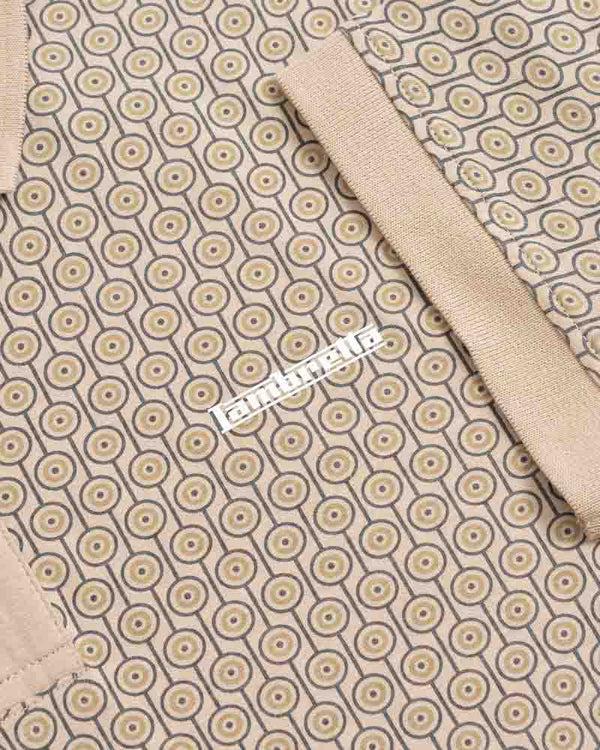 Lambretta Big & Tall Geo Roundel Polo Stone