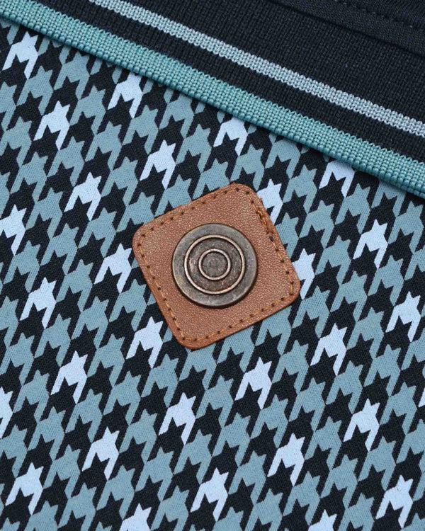 Lambretta Big & Tall Houndstooth Polo Navy