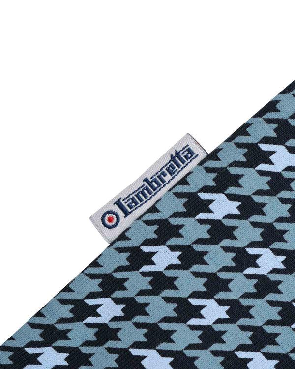 Lambretta Big & Tall Houndstooth Polo Navy