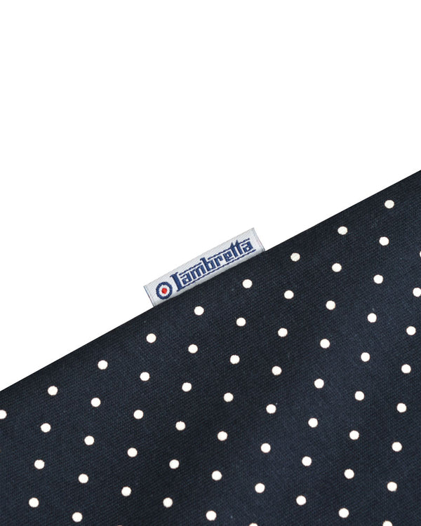 Lambretta Big & Tall Polkadot Polo Navy