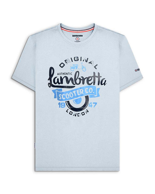 lambretta Big & Tall Scooter Tee Blue