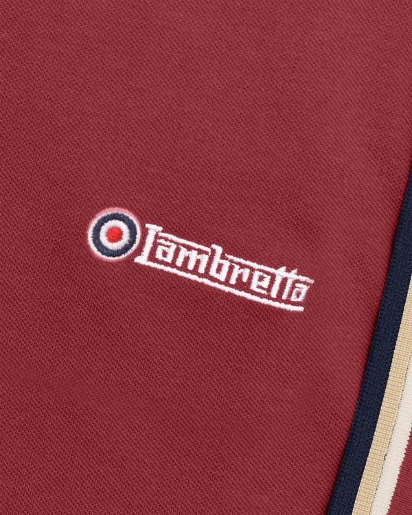 Lambretta Big & Tall Triple Tipped Polo Burgundy