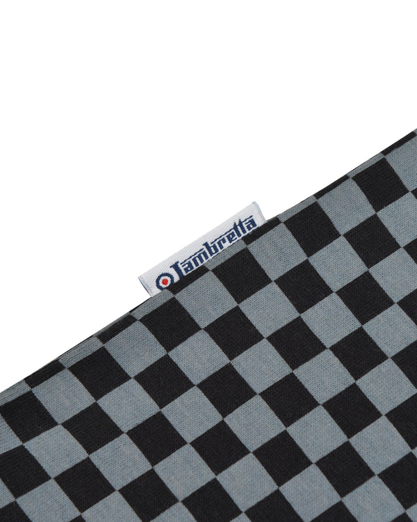 Lambretta Big & Tall Two Tone AOP Polo Black