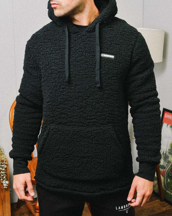 Lambretta Borg Hoodie Black