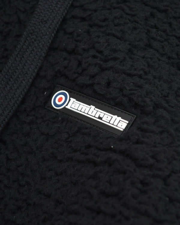 Lambretta Borg Hoodie Black