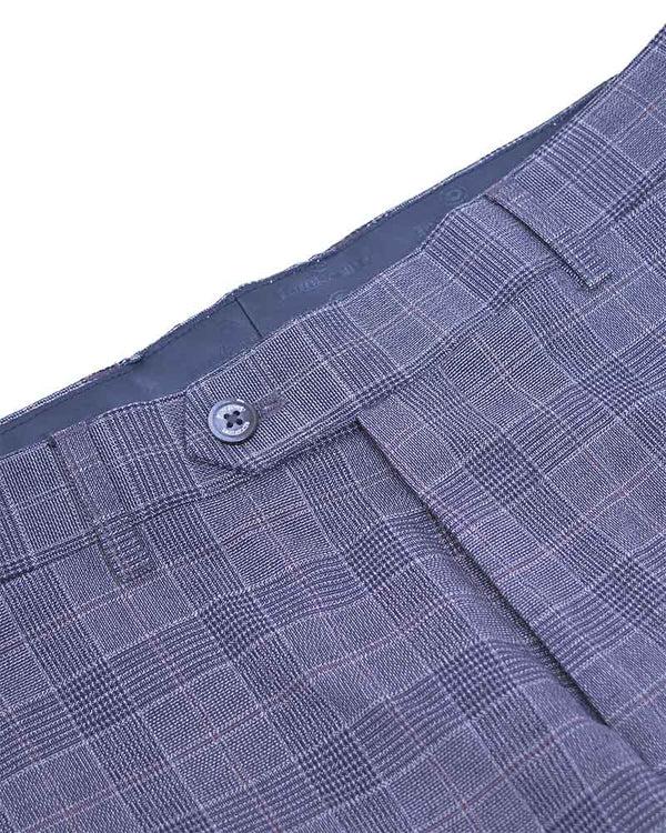 Lambretta Bradley Slate Check Trouser Slate